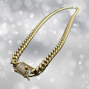 18Kt Gold Plated Chain with Barrel